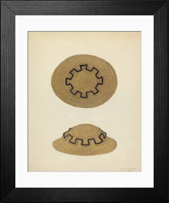 Framed Print : Hat, 1936. Creator: Marie Famularo Framed Print : Hat, 1936. Creator: Marie Famularo