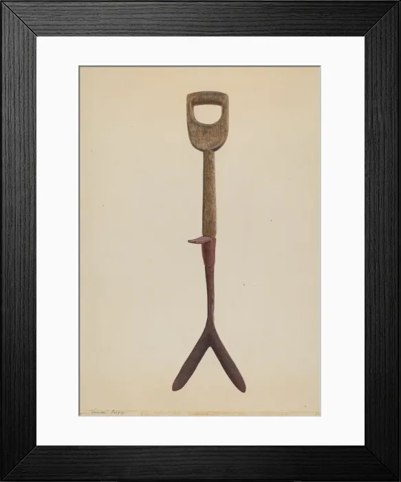 Framed Print : Hay Knife, c. 1938. Creator: Samuel Faigin Framed Print : Hay Knife, c. 1938. Creator: Samuel Faigin