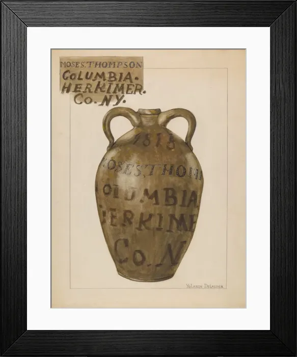 Framed Print : Jug, c. 1936. Creator: Yolande Delasser Framed Print : Jug, c. 1936. Creator: Yolande Delasser