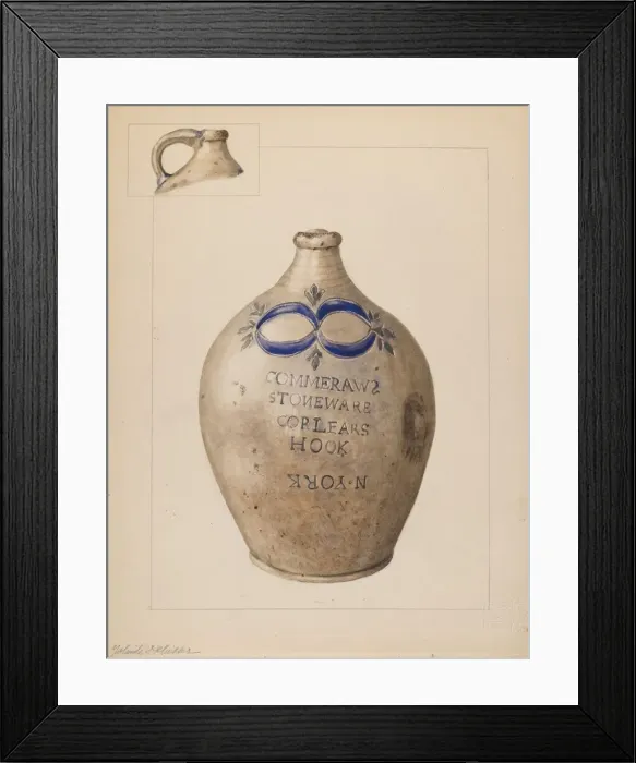 Framed Print : Jug, c. 1937. Creator: Yolande Delasser Framed Print : Jug, c. 1937. Creator: Yolande Delasser