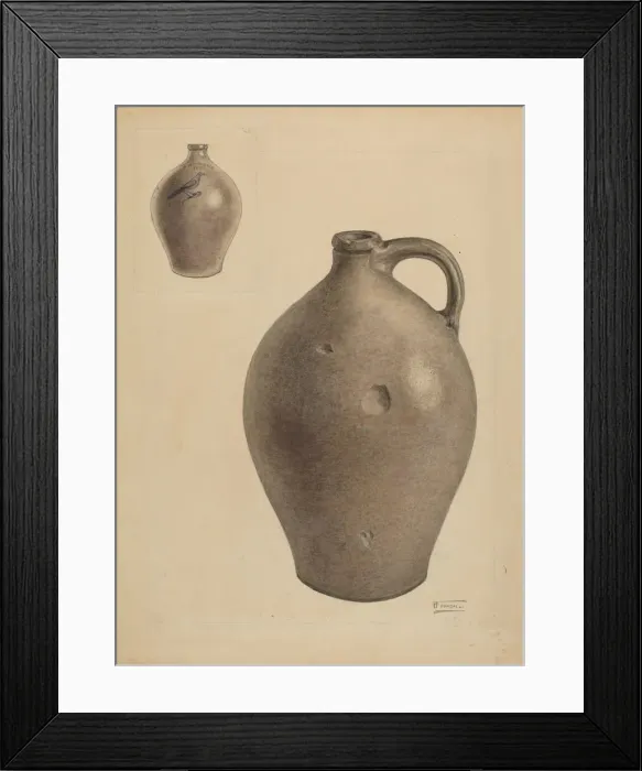 Framed Print : Jug, c. 1938. Creator: Frank Fumagalli Framed Print : Jug, c. 1938. Creator: Frank Fumagalli