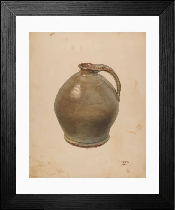 Framed Print : Jug, c. 1938. Creator: Frank Fumagalli