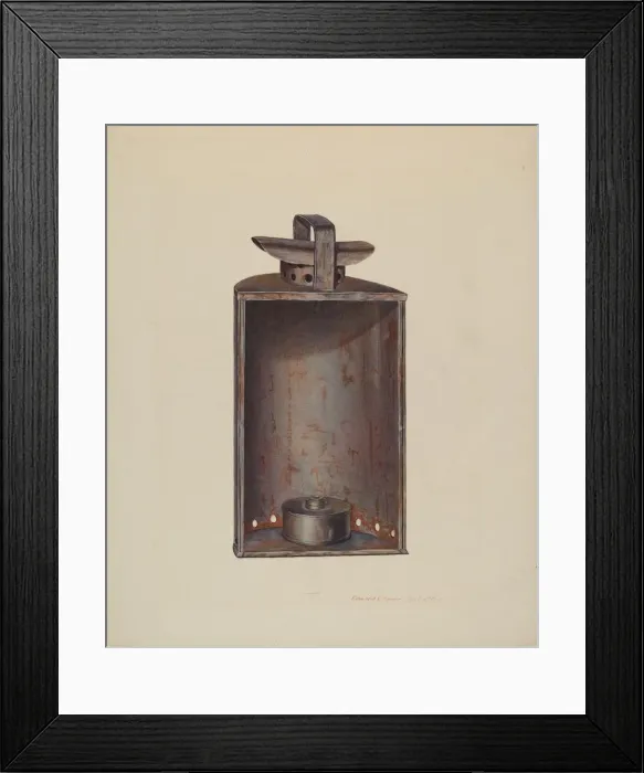 Framed Print : Lantern, c. 1939. Creator: Edward L Loper Framed Print : Lantern, c. 1939. Creator: Edward L Loper