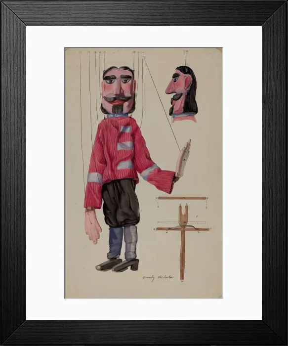 Framed Print : Marionette, 1935 / 1942. Creator: Beverly Chichester Framed Print : Marionette, 1935 / 1942. Creator: Beverly Chichester