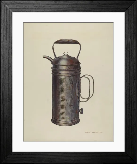 Framed Print : Milk Warmer, c. 1939. Creator: Edward L Loper Framed Print : Milk Warmer, c. 1939. Creator: Edward L Loper