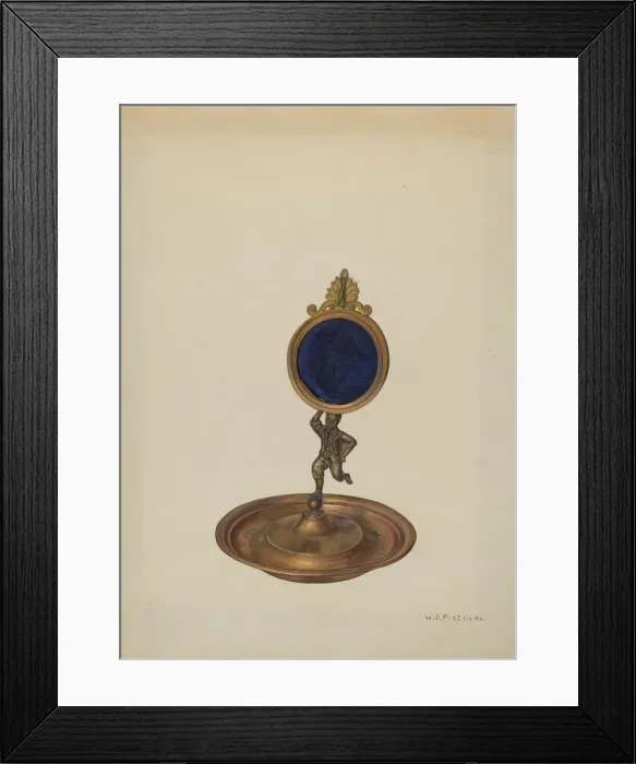 Framed Print : Pickaninny Watch Stand, c. 1940. Creator: William O. Fletcher Framed Print : Pickaninny Watch Stand, c. 1940. Creator: William O. Fletcher