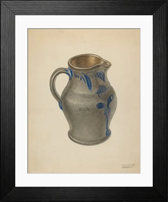 Framed Print : Pitcher, c. 1938. Creator: Frank Fumagalli Framed Print : Pitcher, c. 1938. Creator: Frank Fumagalli