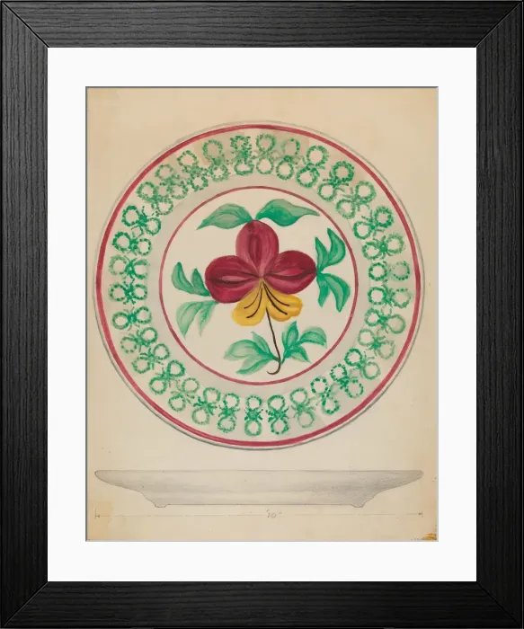 Framed Print : Plate, c. 1936. Creator: Albert Eyth Framed Print : Plate, c. 1936. Creator: Albert Eyth