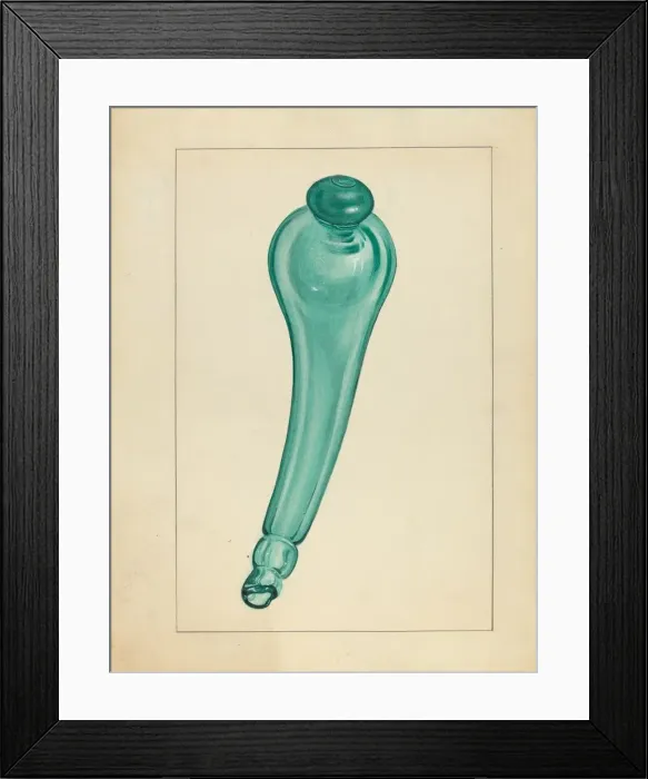 Framed Print : Powder Horn, c. 1936. Creator: John Fisk
