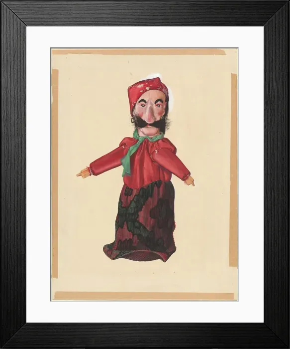 Framed Print : Puppet: Pirate, c. 1936. Creator: Beverly Chichester Framed Print : Puppet: Pirate, c. 1936. Creator: Beverly Chichester