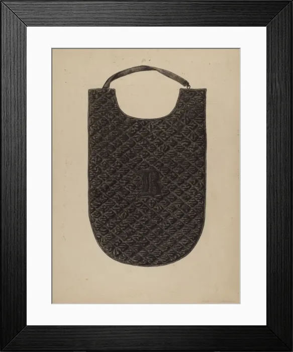 Framed Print : Quilted Chest Protection, c. 1940. Creator: Mary Fitzgerald Framed Print : Quilted Chest Protection, c. 1940. Creator: Mary Fitzgerald
