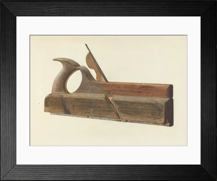Framed Print : Rabbet Plane, c. 1938. Creator: Samuel Faigin Framed Print : Rabbet Plane, c. 1938. Creator: Samuel Faigin