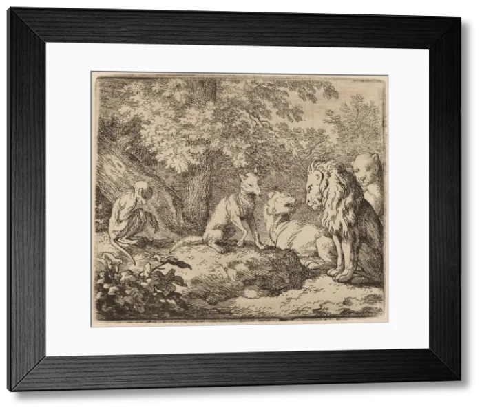 Framed Print : Reynard Tells a Story of Hidden Treasure, probably c. 1645 / 1656 Framed Print : Reynard Tells a Story of Hidden Treasure, probably c. 1645 / 1656