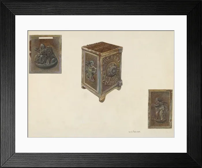 Framed Print : Safe Bank, c. 1940. Creator: William O. Fletcher Framed Print : Safe Bank, c. 1940. Creator: William O. Fletcher