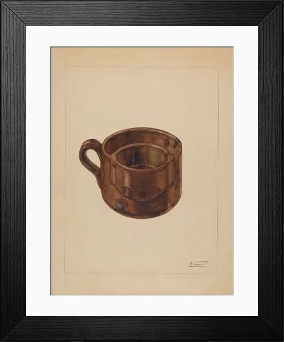 Framed Print : Shaving Mug, 1935 / 1942. Creator: Frank Fumagalli Framed Print : Shaving Mug, 1935 / 1942. Creator: Frank Fumagalli