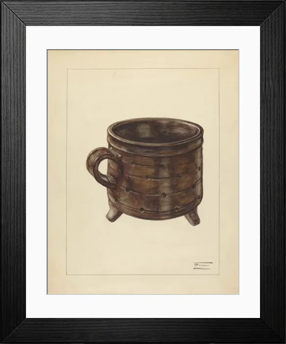 Framed Print : Cheese Pot, c. 1940. Creator: Frank Fumagalli Framed Print : Cheese Pot, c. 1940. Creator: Frank Fumagalli