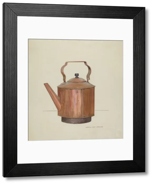Framed Print : Copper Tea Kettle, 1935 / 1942. Creator: Isabella Ruth Doerfler Framed Print : Copper Tea Kettle, 1935 / 1942. Creator: Isabella Ruth Doerfler