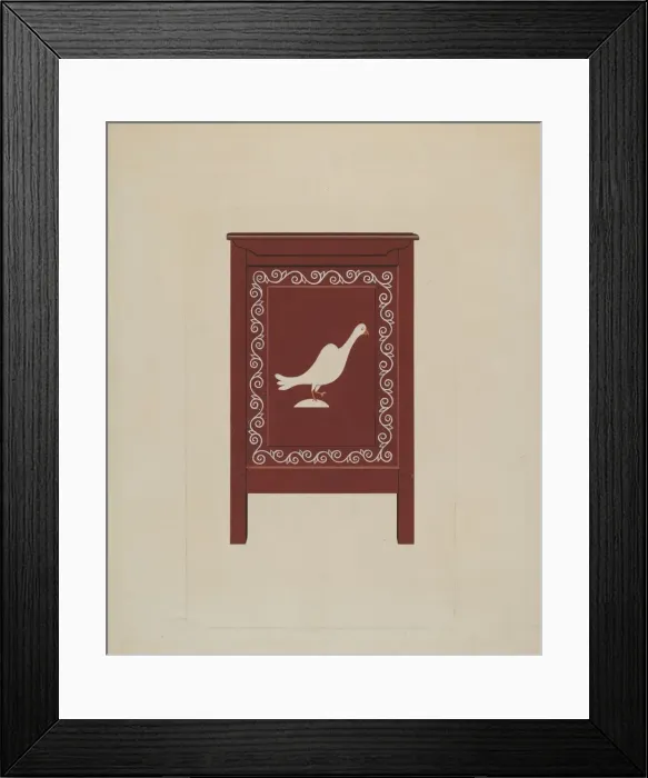 Framed Print : Chest (Side View), 1936. Creator: Lawrence Flynn Framed Print : Chest (Side View), 1936. Creator: Lawrence Flynn