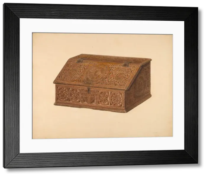Framed Print : Desk Box, c. 1940. Creator: Harry Eisman Framed Print : Desk Box, c. 1940. Creator: Harry Eisman