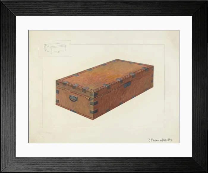 Framed Print : Chest, c. 1936. Creator: Samuel Fineman Framed Print : Chest, c. 1936. Creator: Samuel Fineman