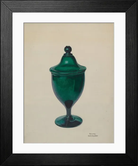 Framed Print : Covered Compote, c. 1939. Creator: Beverly Chichester Framed Print : Covered Compote, c. 1939. Creator: Beverly Chichester