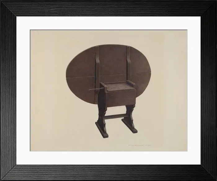 Framed Print : Dining Table, 1935 / 1942. Creator: William H Edwards Framed Print : Dining Table, 1935 / 1942. Creator: William H Edwards