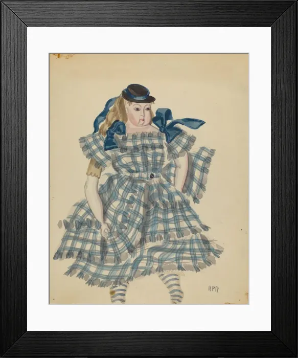 Framed Print : Doll, 1935 / 1942. Creator: Raoul Du Bois Framed Print : Doll, 1935 / 1942. Creator: Raoul Du Bois
