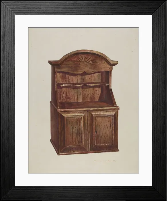 Framed Print : Childss Dresser, 1935 / 1942. Creator: Edward L Loper Framed Print : Childss Dresser, 1935 / 1942. Creator: Edward L Loper