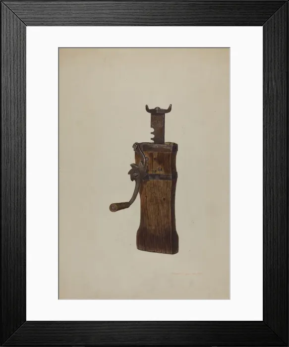 Framed Print : Conestoga Wagon Jack, 1935 / 1942. Creator: Edward L Loper Framed Print : Conestoga Wagon Jack, 1935 / 1942. Creator: Edward L Loper