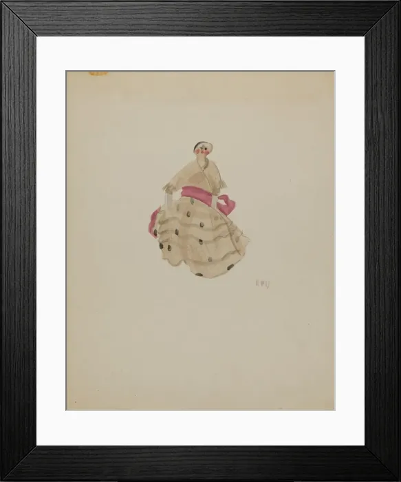 Framed Print : Doll, c. 1936. Creator: Raoul Du Bois Framed Print : Doll, c. 1936. Creator: Raoul Du Bois