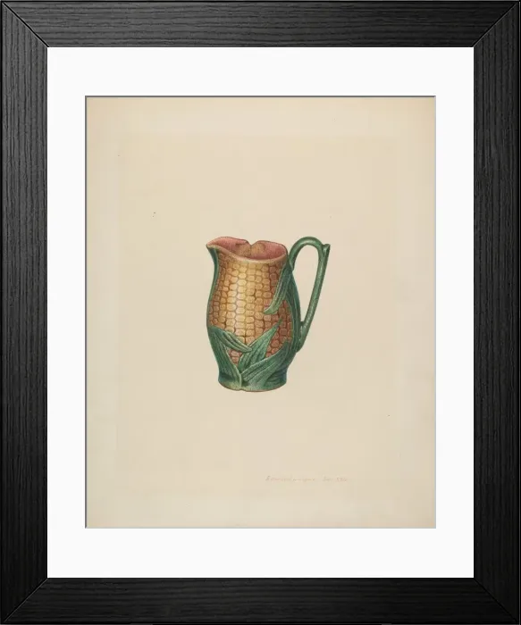 Framed Print : Cream Pitcher, c. 1940. Creator: Edward L Loper Framed Print : Cream Pitcher, c. 1940. Creator: Edward L Loper