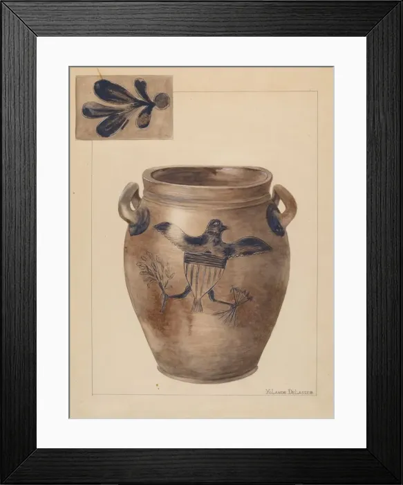 Framed Print : Crock, 1935 / 1942. Creator: Yolande Delasser Framed Print : Crock, 1935 / 1942. Creator: Yolande Delasser