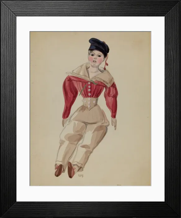 Framed Print : Doll, c. 1936. Creator: Raoul Du Bois Framed Print : Doll, c. 1936. Creator: Raoul Du Bois