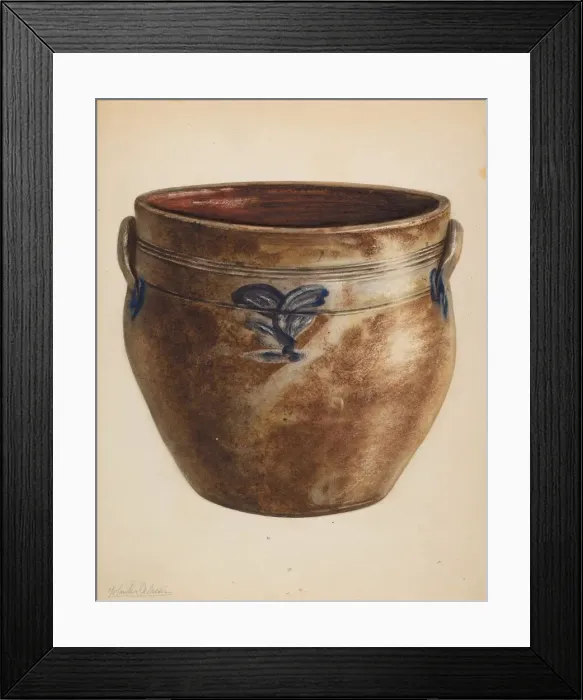 Framed Print : Crock, c. 1937. Creator: Yolande Delasser Framed Print : Crock, c. 1937. Creator: Yolande Delasser