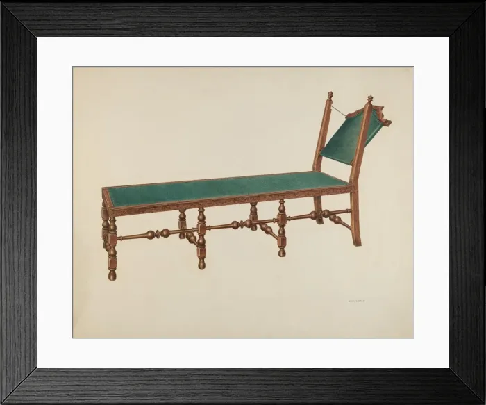 Framed Print : Day Bed, 1941. Creator: Harry Eisman Framed Print : Day Bed, 1941. Creator: Harry Eisman