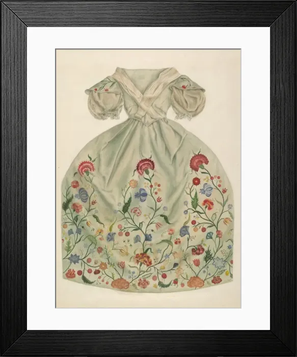 Framed Print : Dress, 1935 / 1942. Creator: Betty Fuerst Framed Print : Dress, 1935 / 1942. Creator: Betty Fuerst