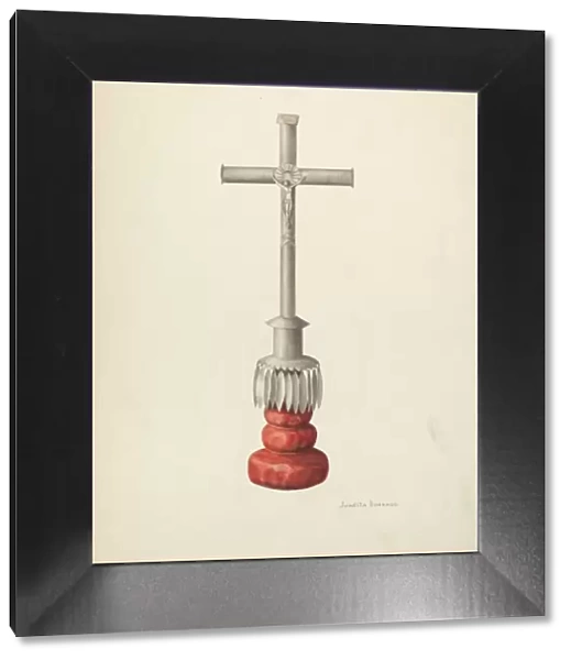 Crucifix, c. 1936. Creator: Juanita Donahoo