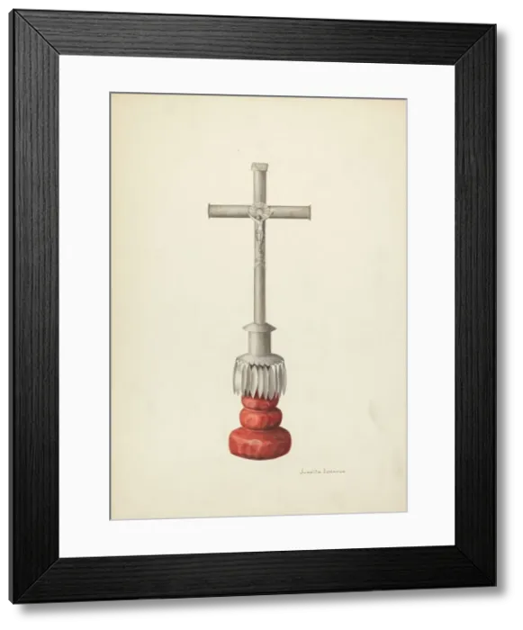 Framed Print : Crucifix, c. 1936. Creator: Juanita Donahoo Framed Print : Crucifix, c. 1936. Creator: Juanita Donahoo