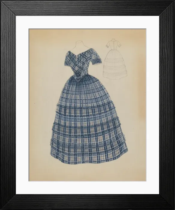 Framed Print : Dress, c. 1936. Creator: Bessie Forman Framed Print : Dress, c. 1936. Creator: Bessie Forman