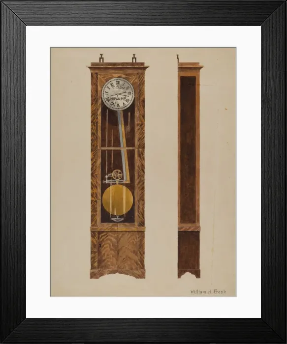 Framed Print : Clock (Chronometer), 1941. Creator: William Frank Framed Print : Clock (Chronometer), 1941. Creator: William Frank