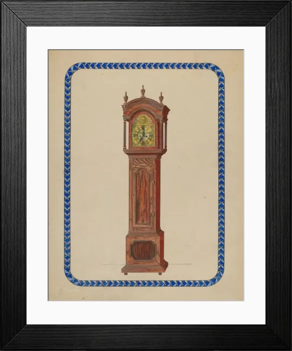 Framed Print : Clock, 1936. Creator: John Dieterich Framed Print : Clock, 1936. Creator: John Dieterich