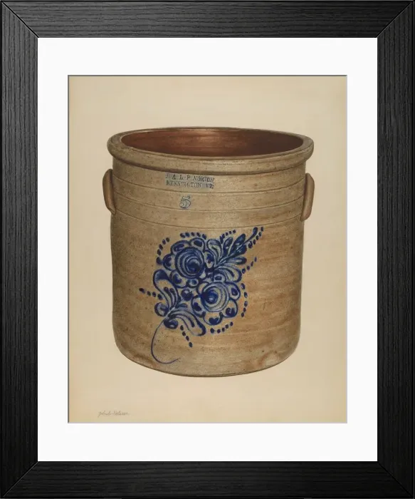 Framed Print : Crock, probably 1938. Creator: Yolande Delasser Framed Print : Crock, probably 1938. Creator: Yolande Delasser