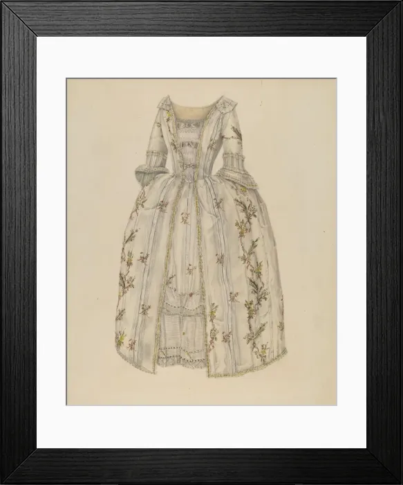 Framed Print : Dress, c. 1938. Creator: Bessie Forman Framed Print : Dress, c. 1938. Creator: Bessie Forman