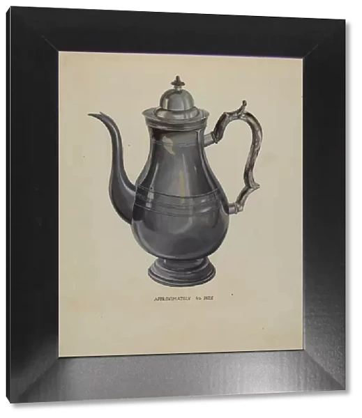 Coffee Pot, c. 1936. Creator: Roberta Elvis