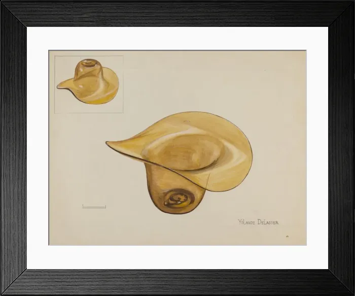 Framed Print : Glass Hat, c. 1936. Creator: Yolande Delasser Framed Print : Glass Hat, c. 1936. Creator: Yolande Delasser
