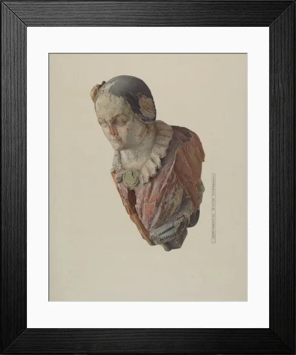 Framed Print : Jenny Lind Figurehead, c. 1938. Creator: Isabella Ruth Doerfler Framed Print : Jenny Lind Figurehead, c. 1938. Creator: Isabella Ruth Doerfler