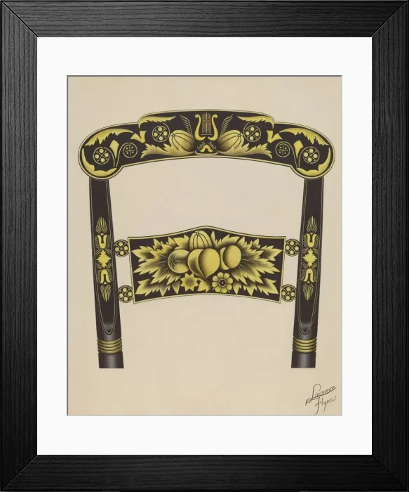 Framed Print : Hitchcock Chair Back, 1936. Creator: Lawrence Flynn Framed Print : Hitchcock Chair Back, 1936. Creator: Lawrence Flynn