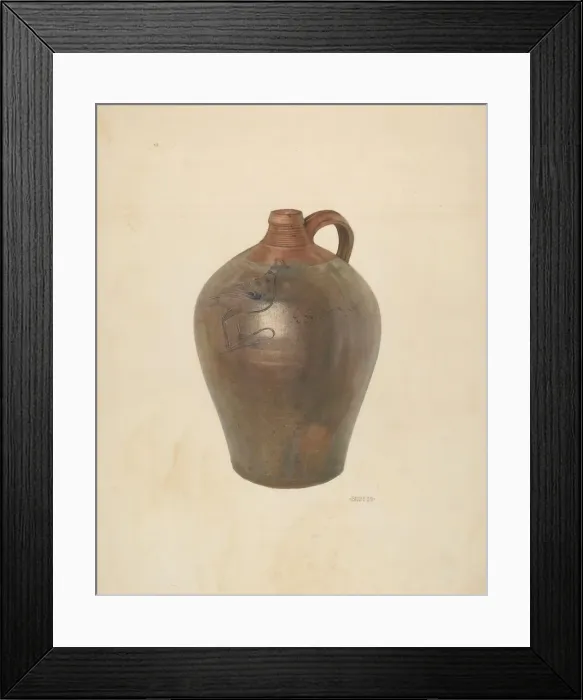 Framed Print : Jug, 1939. Creator: Bisby Finley Framed Print : Jug, 1939. Creator: Bisby Finley