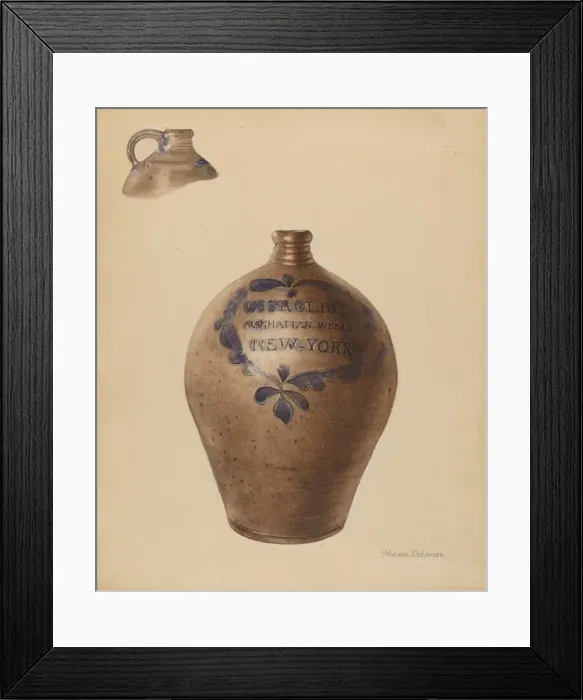 Framed Print : Jug, c. 1936. Creator: Yolande Delasser Framed Print : Jug, c. 1936. Creator: Yolande Delasser