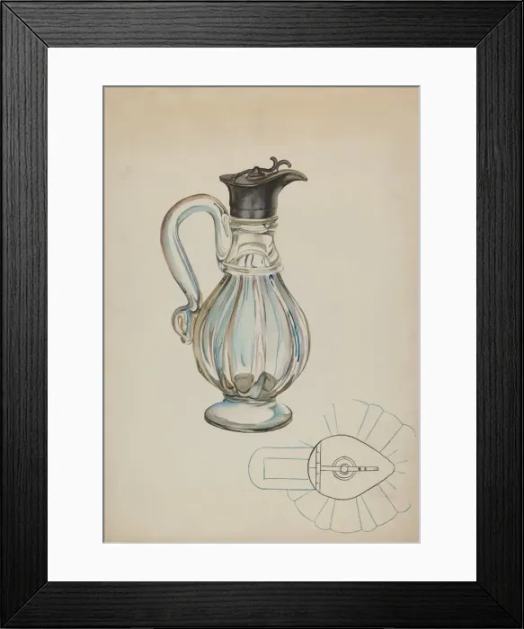 Framed Print : Jug, c. 1936. Creator: Roberta Elvis Framed Print : Jug, c. 1936. Creator: Roberta Elvis
